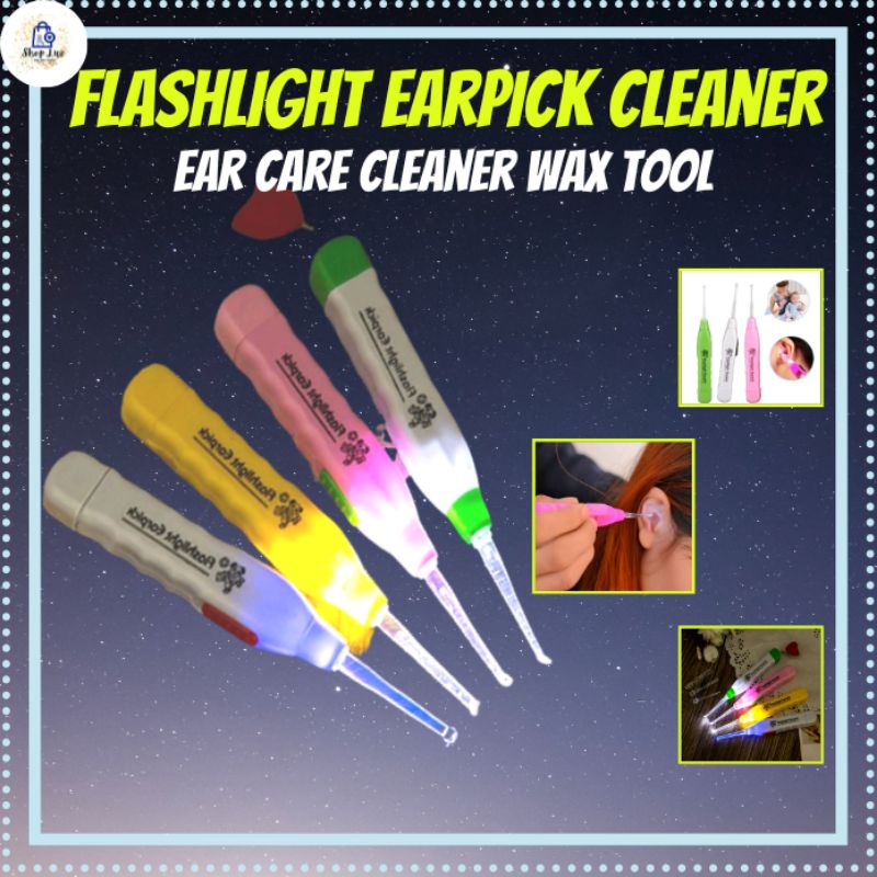 Shop.Luv♥ Flashlight Earpick Wax Cleaner Ear Care Plastic Light