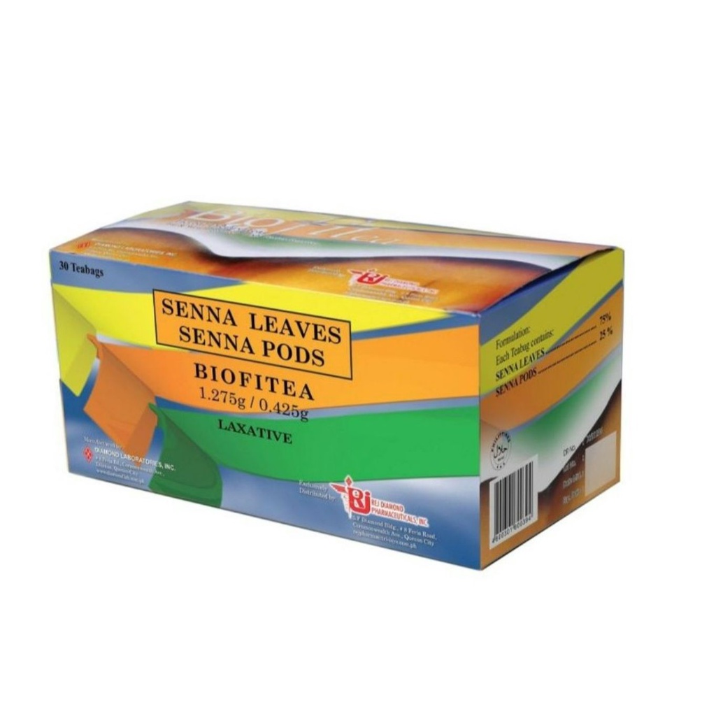 Biofit Tea Laxative Senna Leaves ( 30s x 1.275g ) Shopee Philippines
