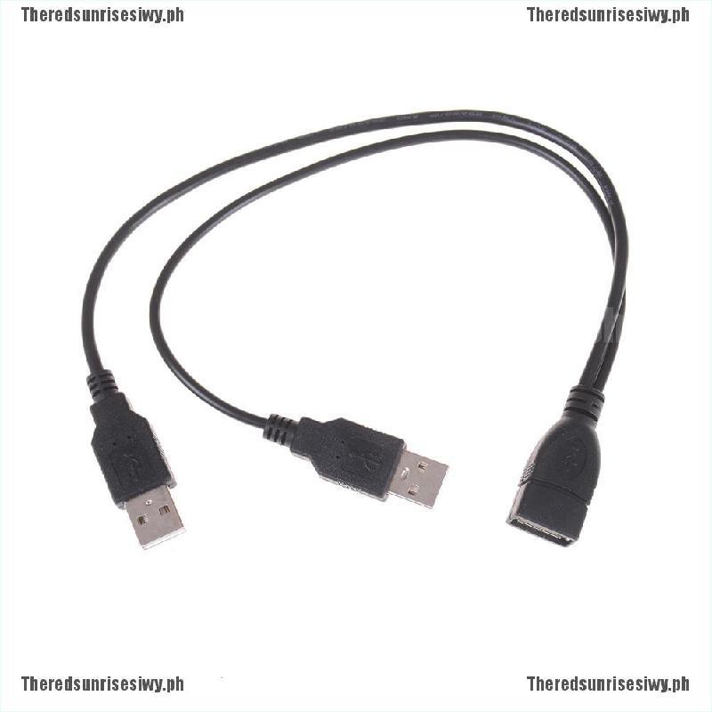 usb cord with 2 male ends