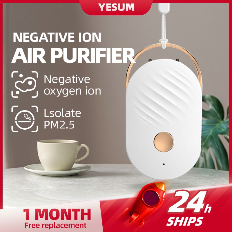 【COD】purifier necklace wearable air purifier necklace cherry ion