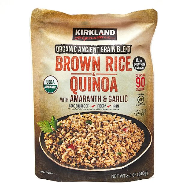 Brown Rice & Quinoa With Amaranth & Garlic
