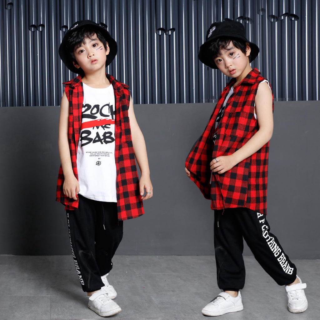 kids red plaid pants