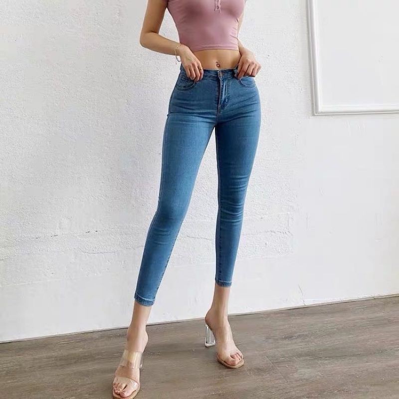 High Waisted Skinny Jeans | Shopee Philippines