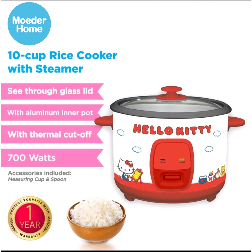 Tough Mama Hello Kitty Collection Rice Cooker with Steamer (RTRC181G) Shopee Philippines