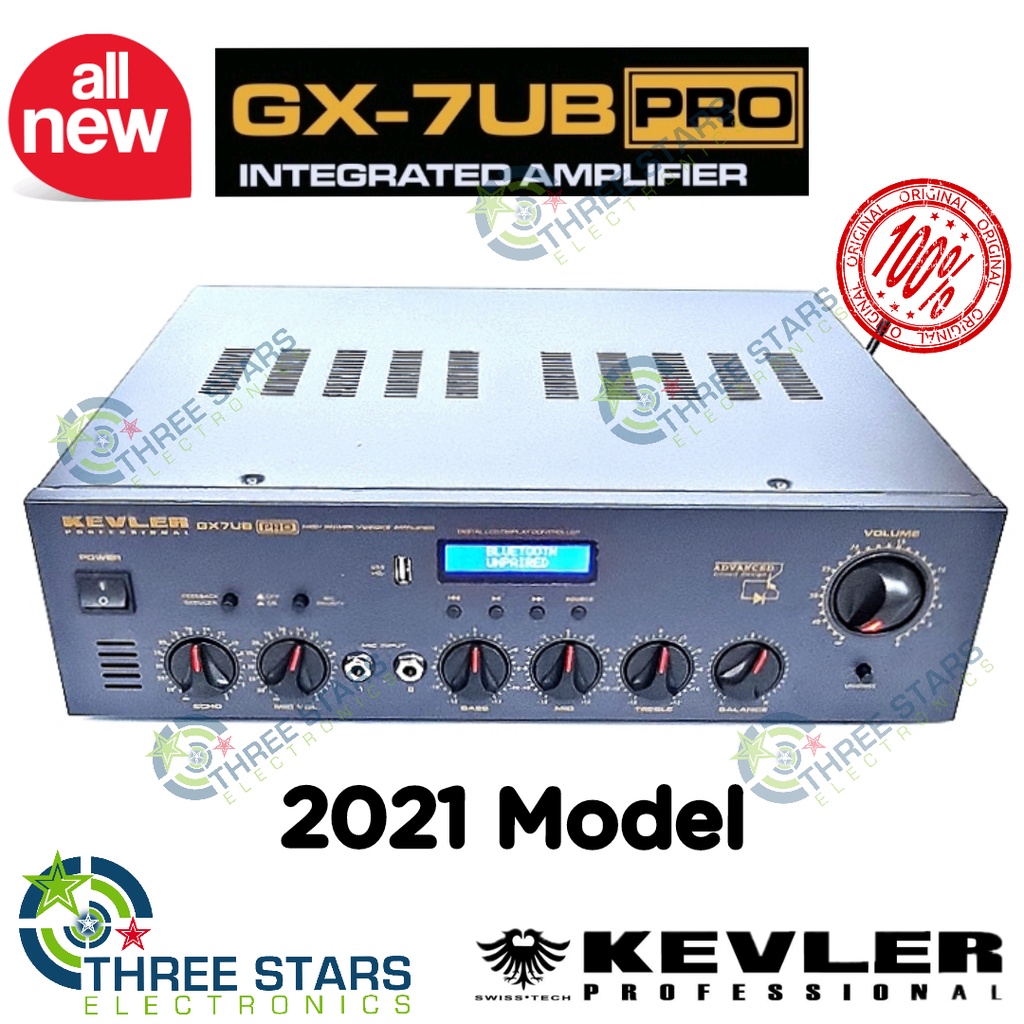 All New 21 Kevler Professional Gx 7ub Pro Gx7ub 800w X 2 Amplifier With Bluetooth Usb And Display Shopee Philippines