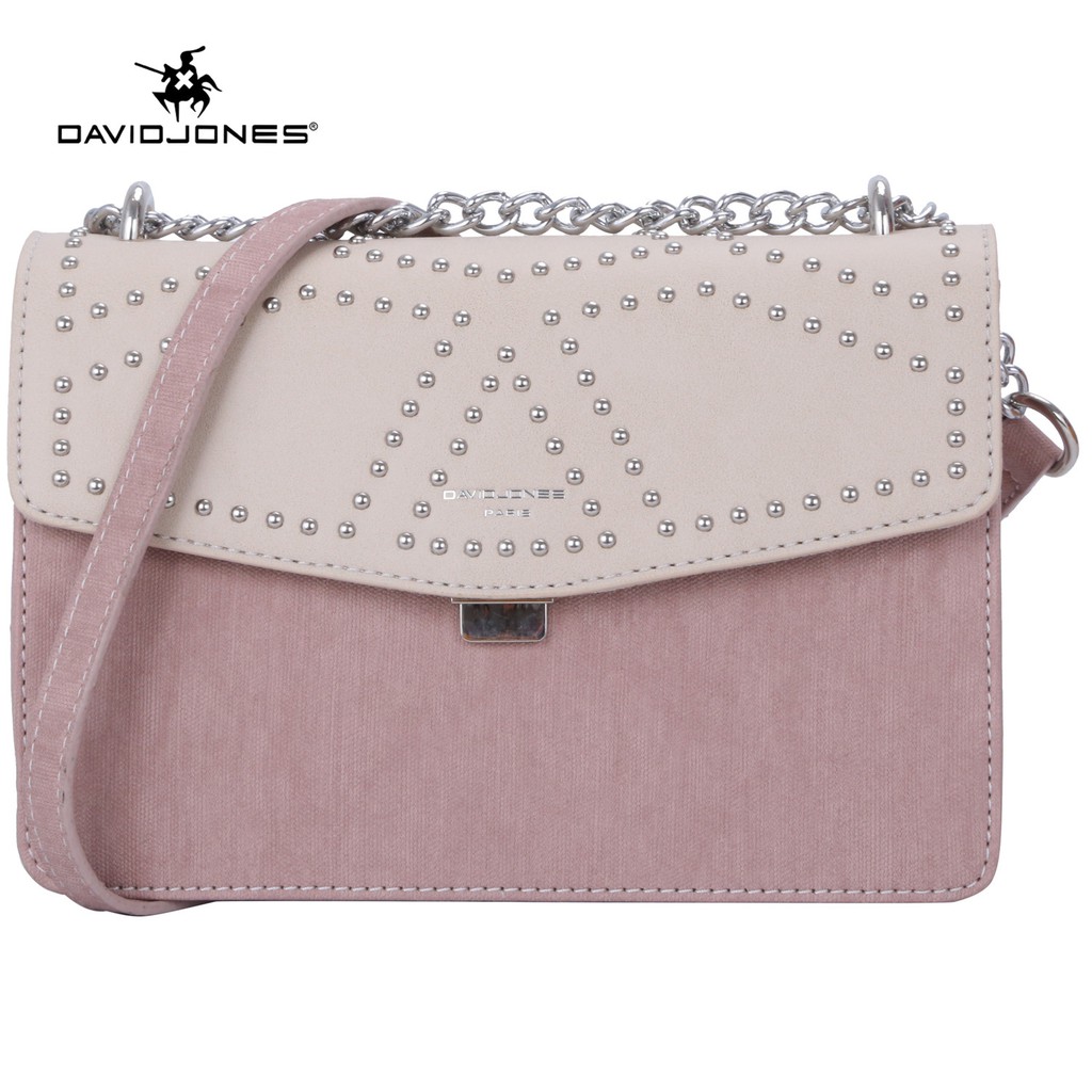 david jones pink bag