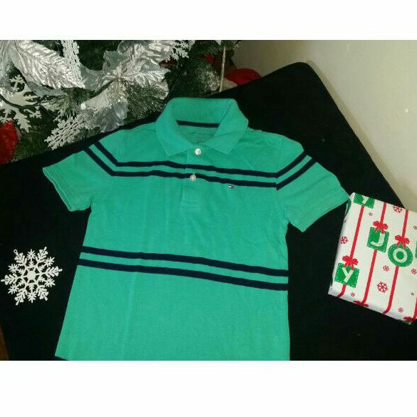 tommy hilfiger green polo