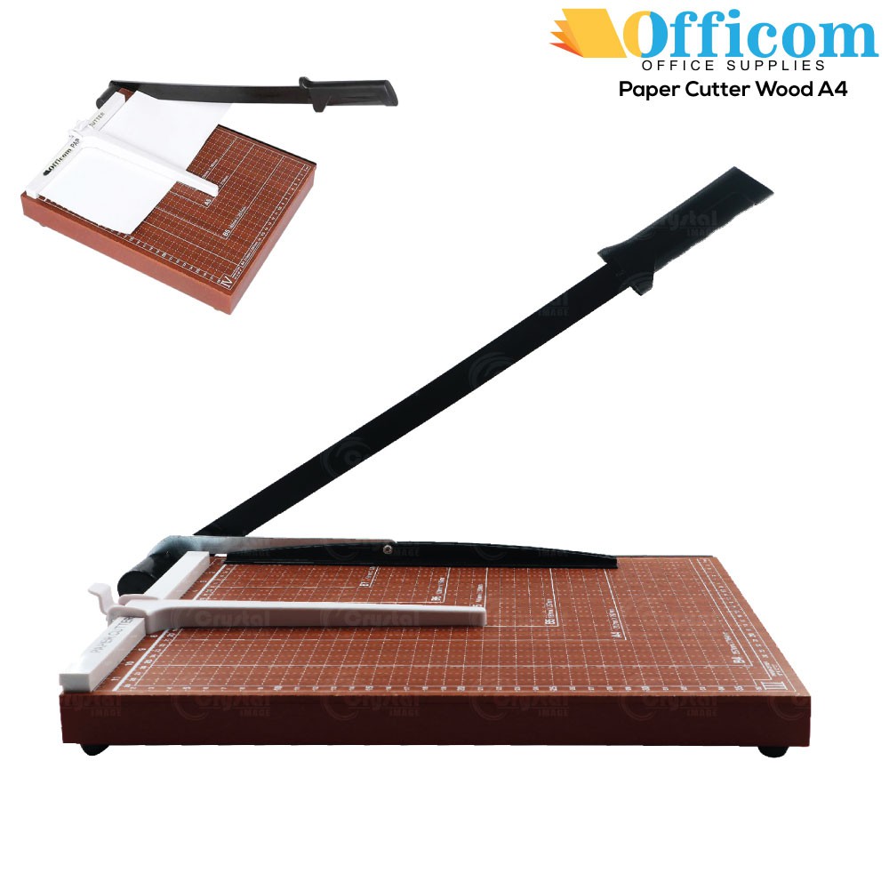 Officom Paper Cutter Wood A4 Manual Paper Cutter Office Photo Paper ...