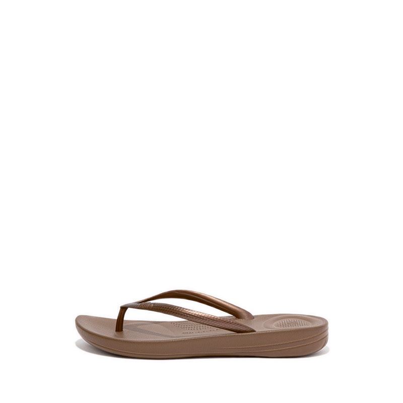 Fitflop Iqushion Ergonomic FlipFlops E54012 Women's Sandals Bronze