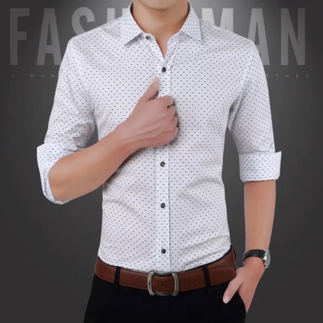 NP Men's Formal Long Sleeves Polo Slim ...