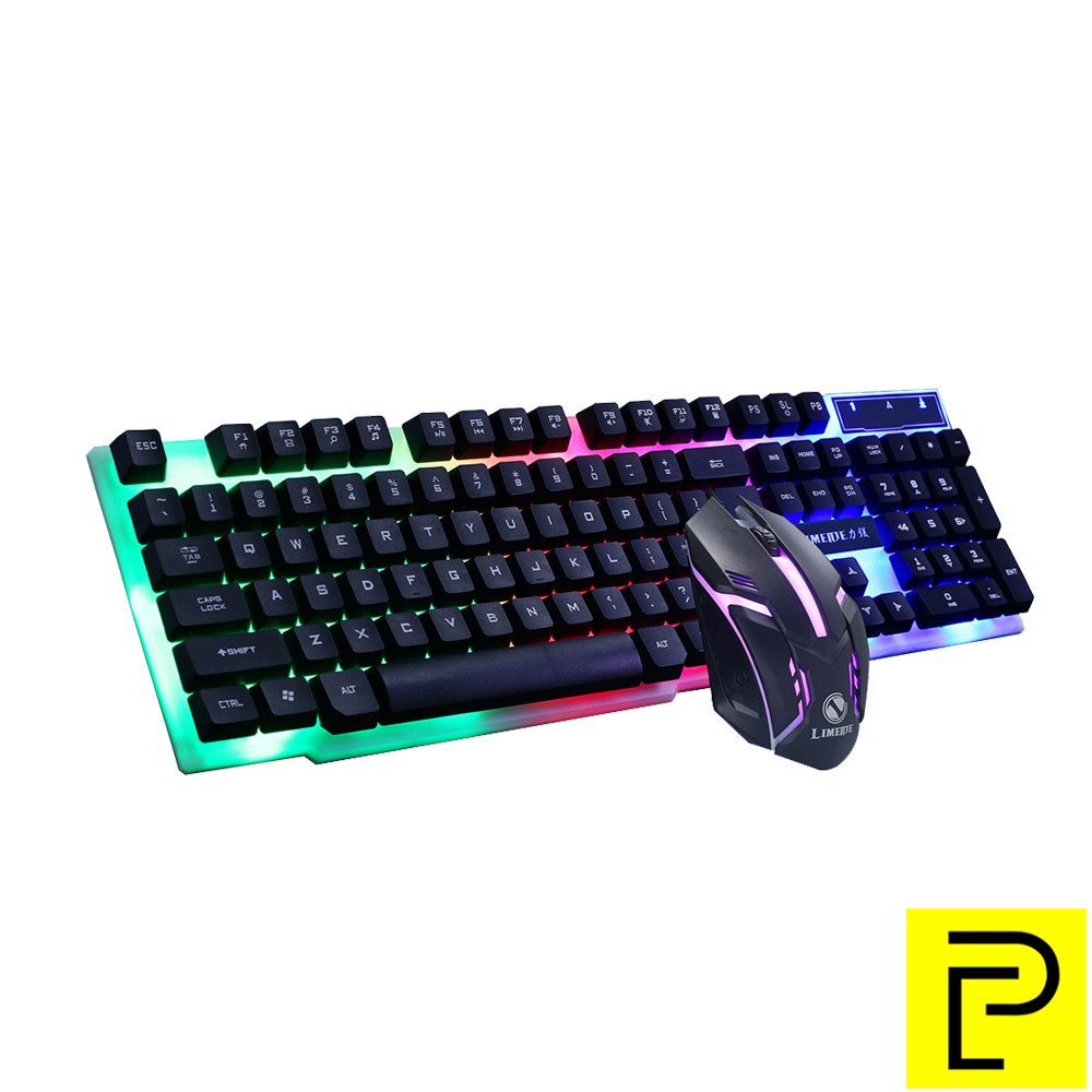 Gtx300 Colorful Led Illuminated Backlight Ergonomic Gaming Keyboard Usb Wired Pc Laptop With 7698