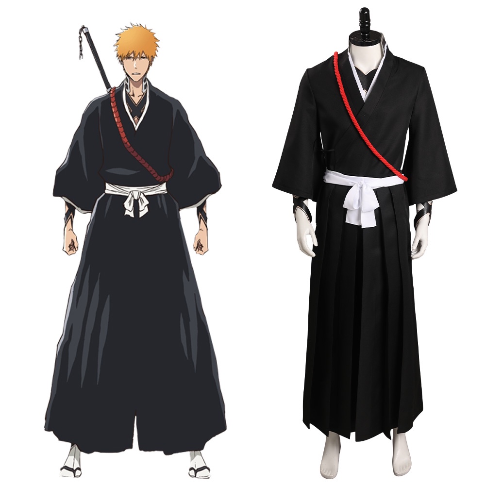 BLEACH Kurosaki Ichigo Cosplay Costume Outfits Halloween Carnival Suit ...