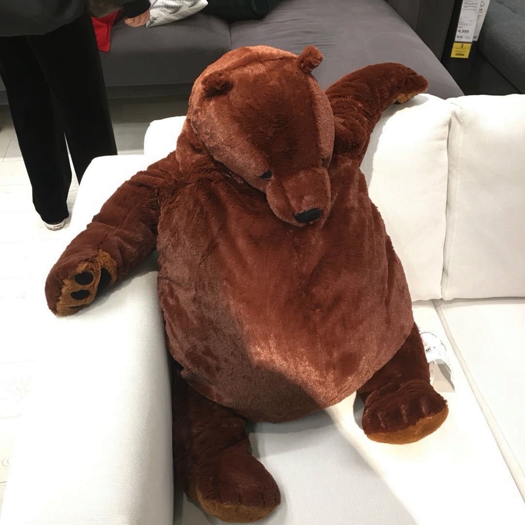 100cm Brown Teddy Bear DJUNGELSKOG 