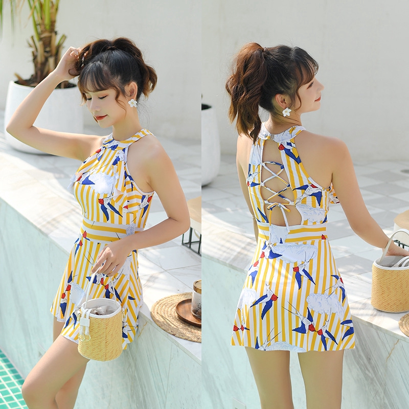 one piece dress swimsuit