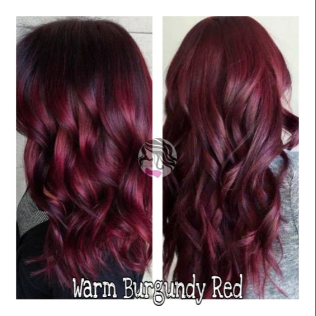 Warm Burgundy Red Hair Color | Shopee Philippines
