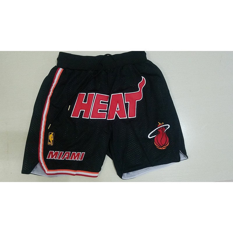 miami heat shorts black