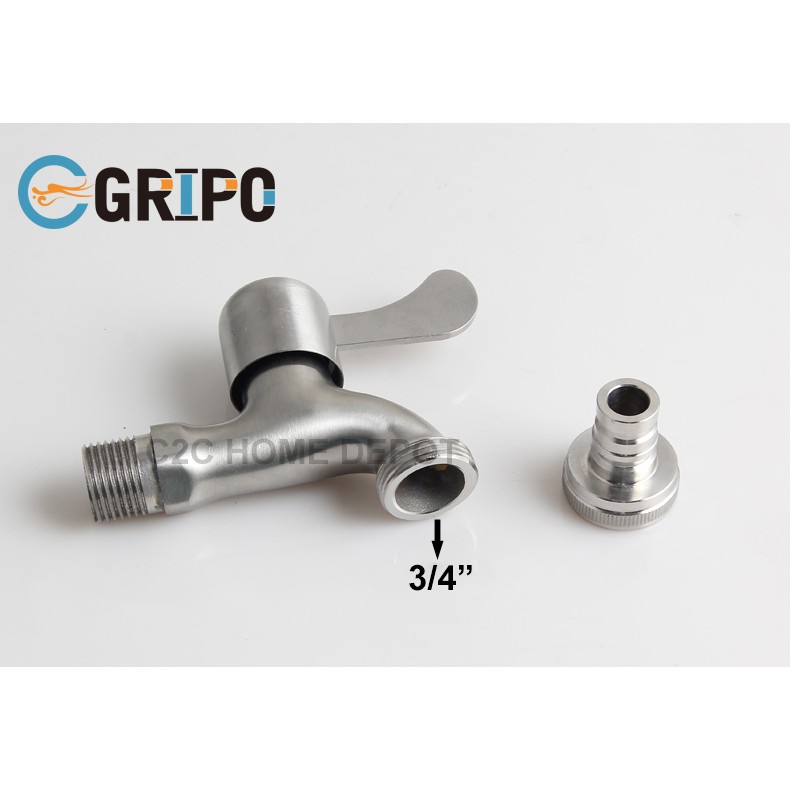 GRIPO sus 304 stainless high quality faucet 3/4" hose bibb GP06HB
