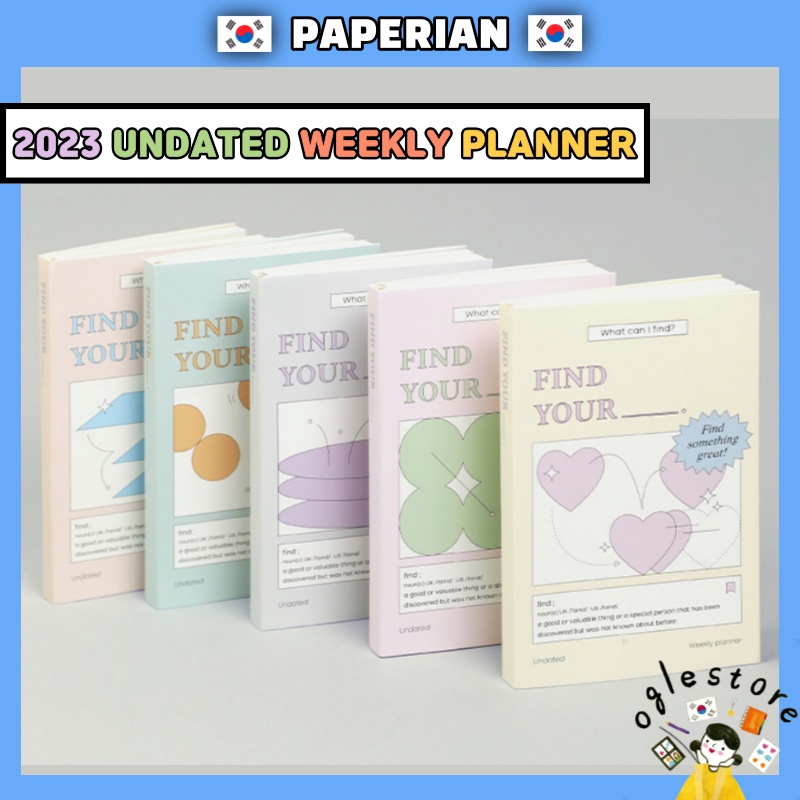 Handy Size Planner 2023 Undated Diary 2023 PVC Cover Journal BUJO