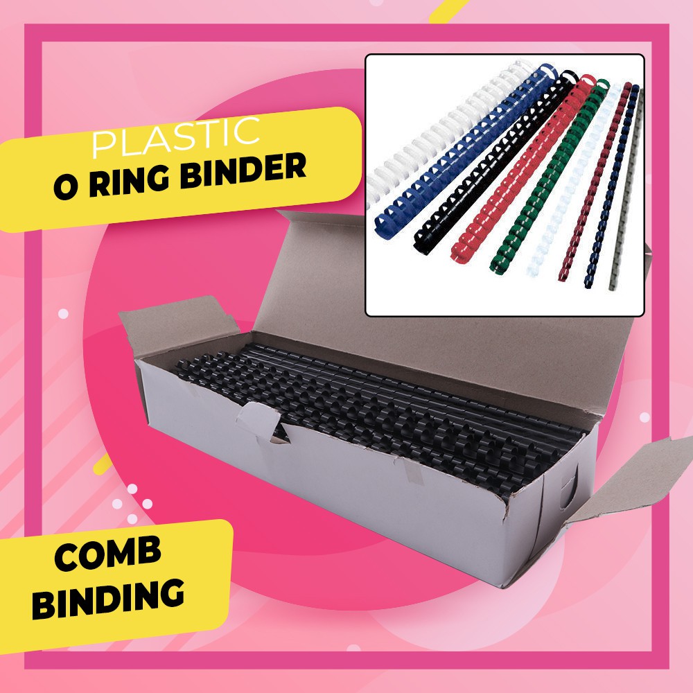 100pcs Plastic Binder Ring 50 150 sheets Capacity Black A4 Size 21 holes 1BOX Shopee Philippines