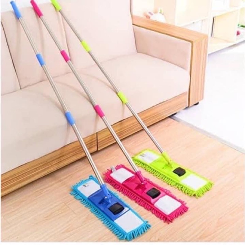 Wet and Dry Cleaning Flat Microfiber Floor Cleaning Mop with Telescopic