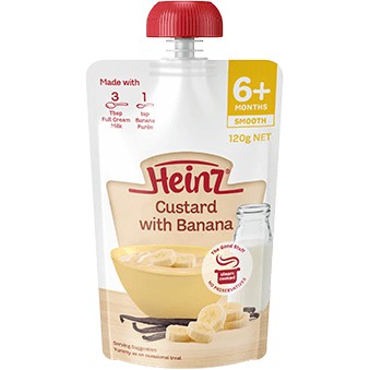 heinz custard with banana