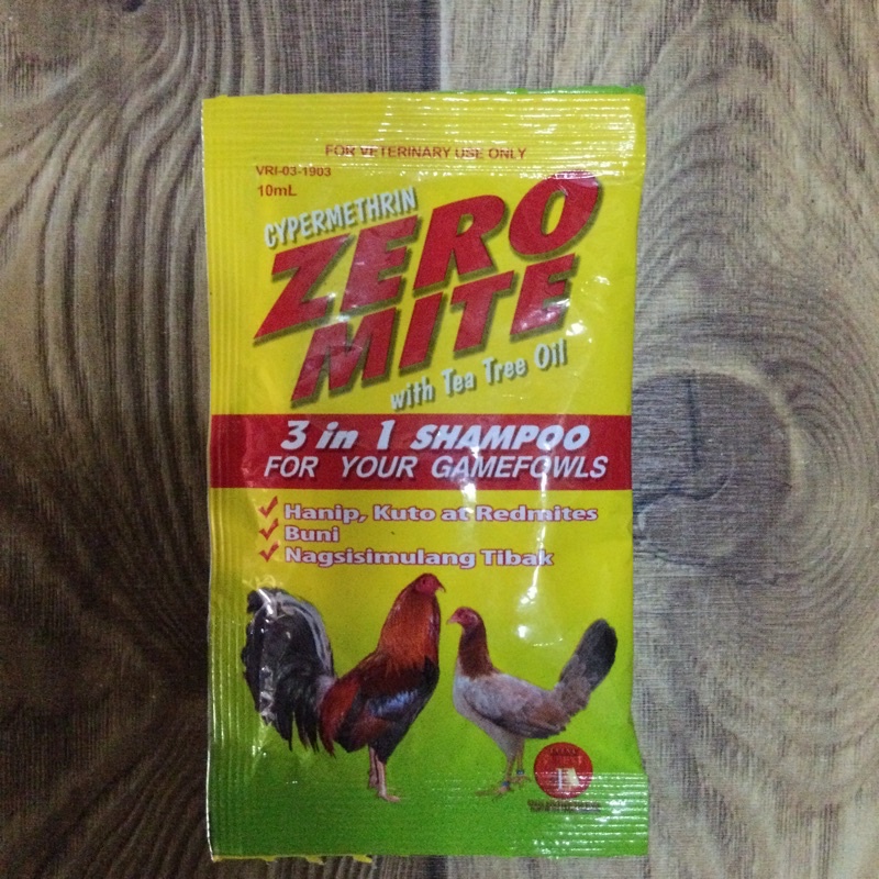 Zero Mite Shampoo for Gamefowls 10 mL (Sold per sachet) Shopee Philippines