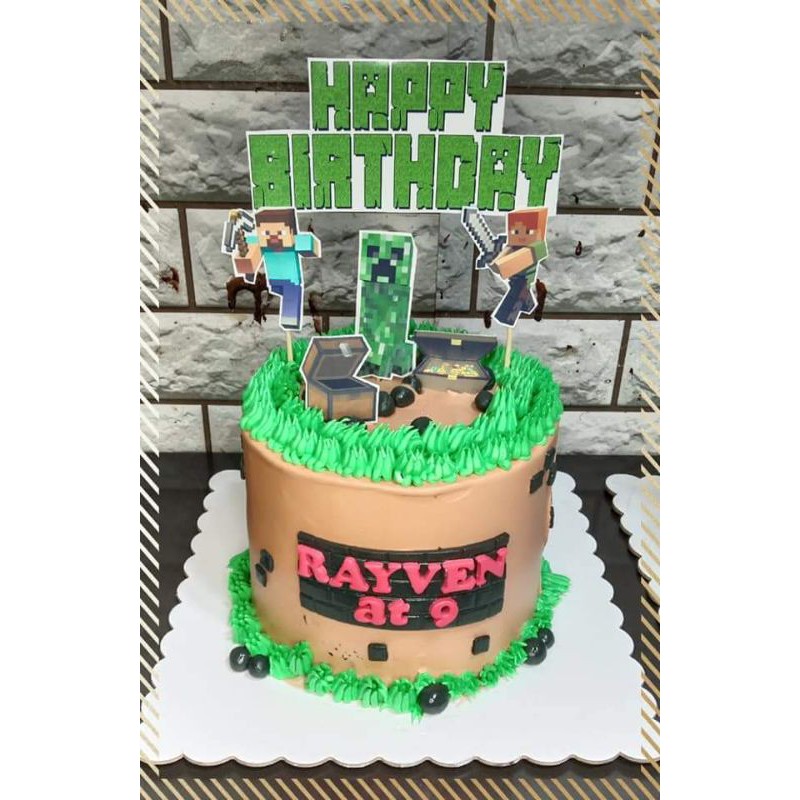 Minecraft Cake Topper Shopee Philippines