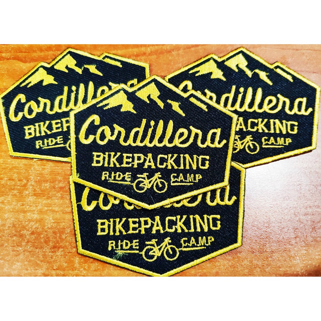 "Cordillera Bikepacking Ride Camp" sewon decorative embroidered fabric