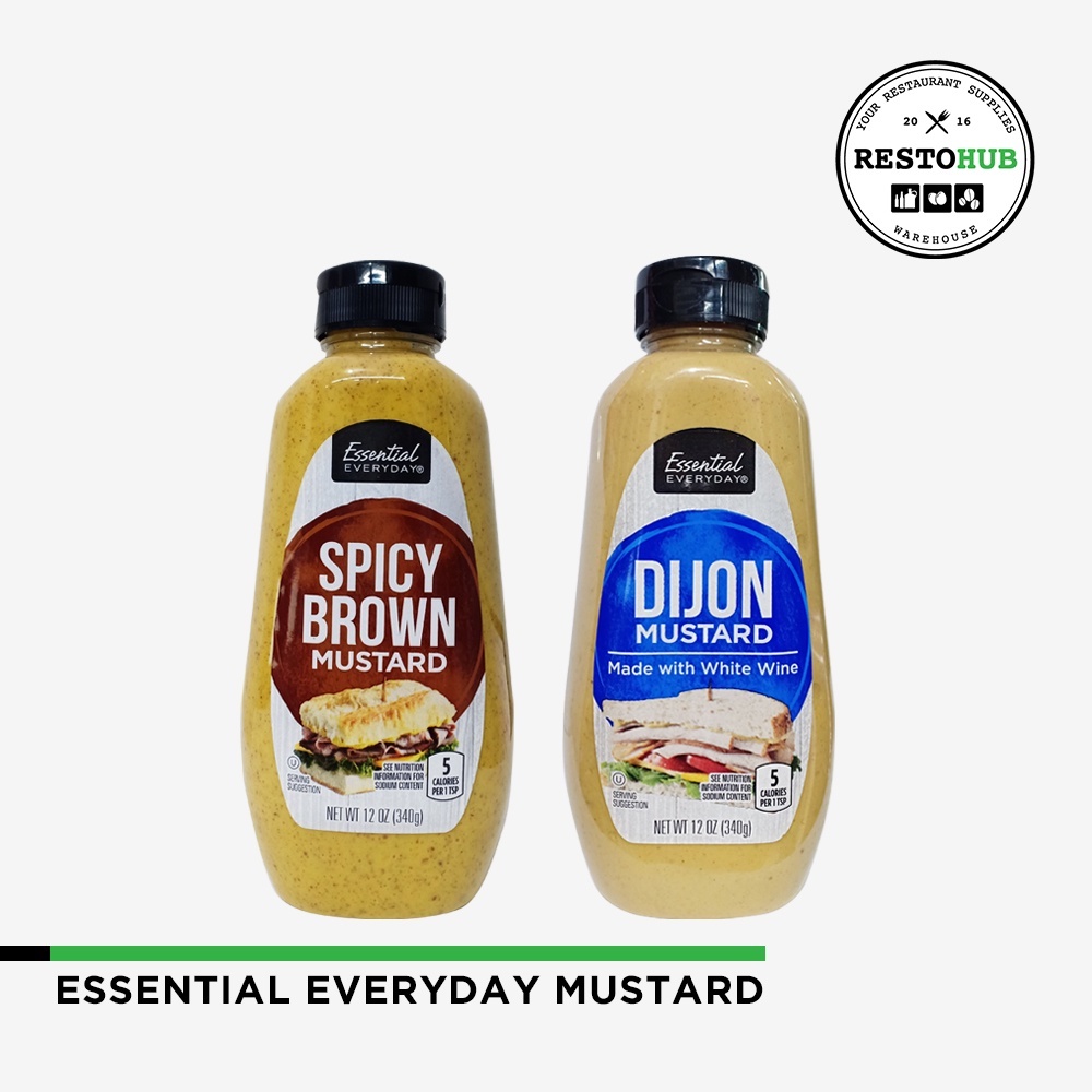 Essential Everyday Spicy Brown / Dijon Mustard ( 340g ) Shopee