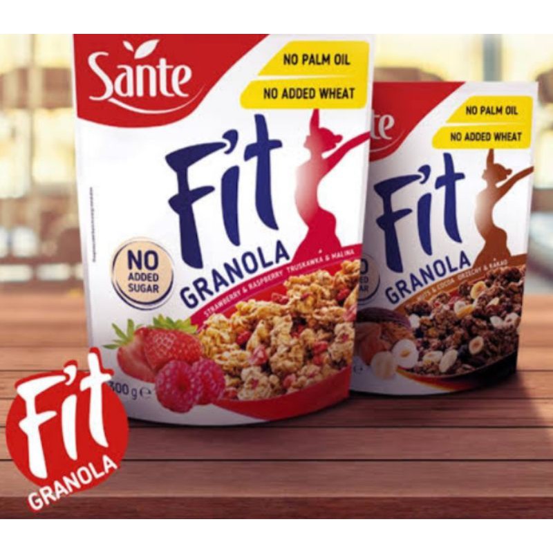 Sante Fit Granola Cereal flakes w/ Strawberry & Raspberry Shopee Philippines