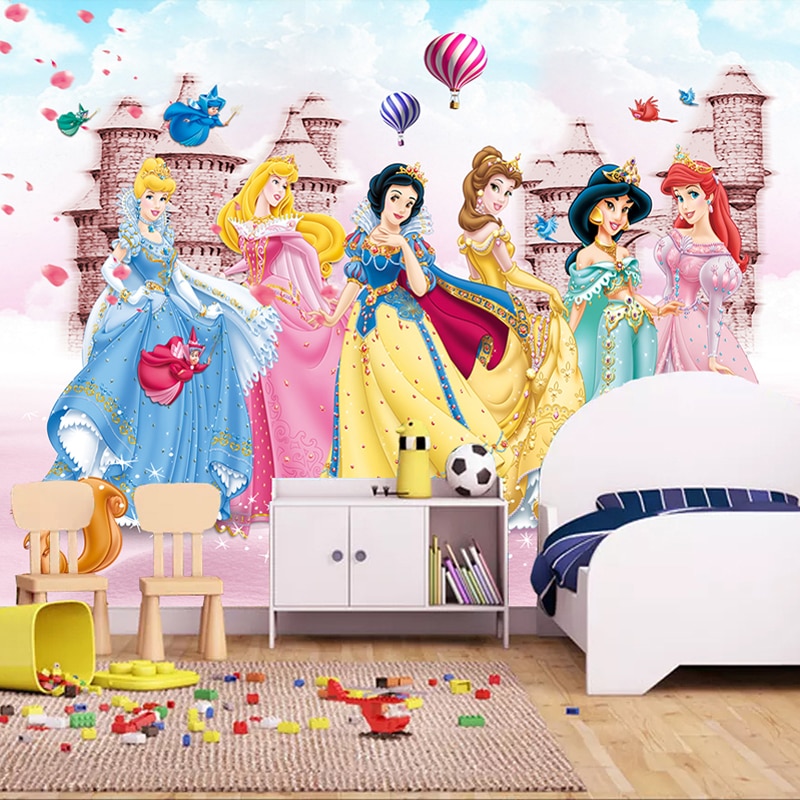 Custom Mural Wallpaper For Kids Room 3D Cartoon Bear Animal Pink Princess  Room Boys Girls Bedroom | Shopee Philippines