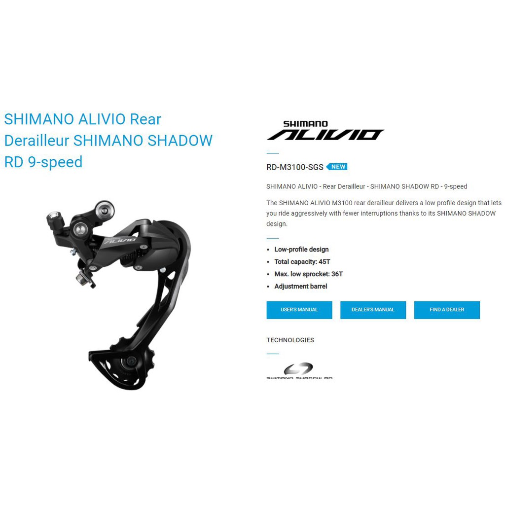 shimano shadow rd