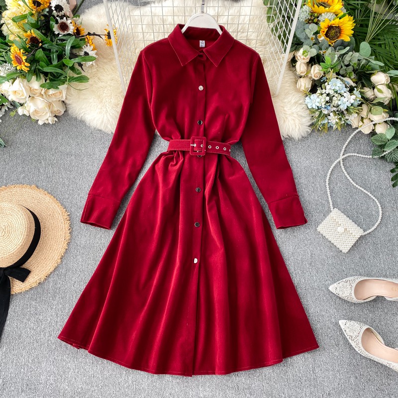 red single piece dress