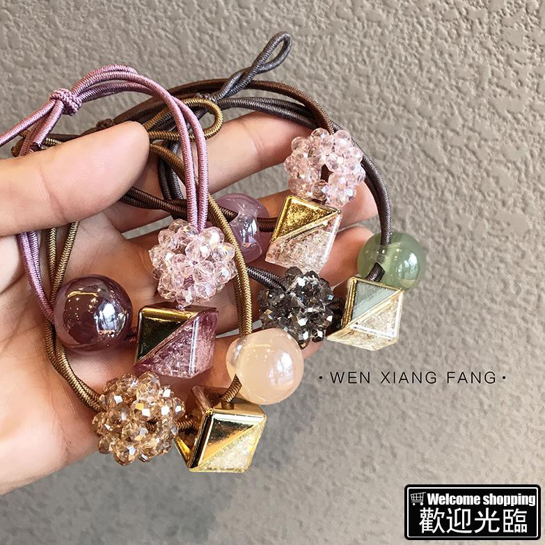 Spot Wholesale Ins Head Rope Female Korean Cute Hair Rope Sm