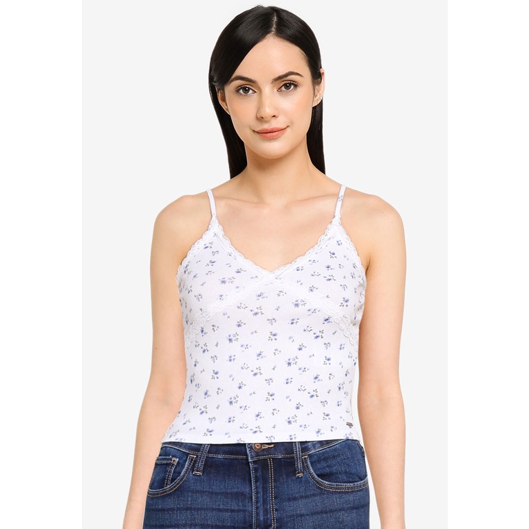 Hollister Lace Bust Cami Top Shopee Philippines