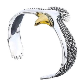 Retro Viking Eagle Cuff Bracelet Adjustable Open Bangle Animal Jewelry Valentine's Day Gift for Boyfriend