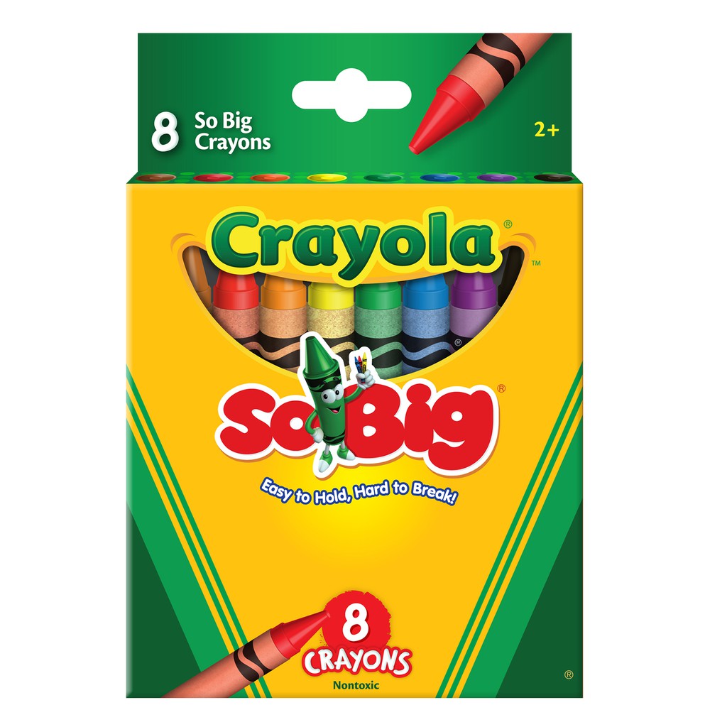Crayola So Big Crayons 8 Colors Mr. Paper Shopee Philippines