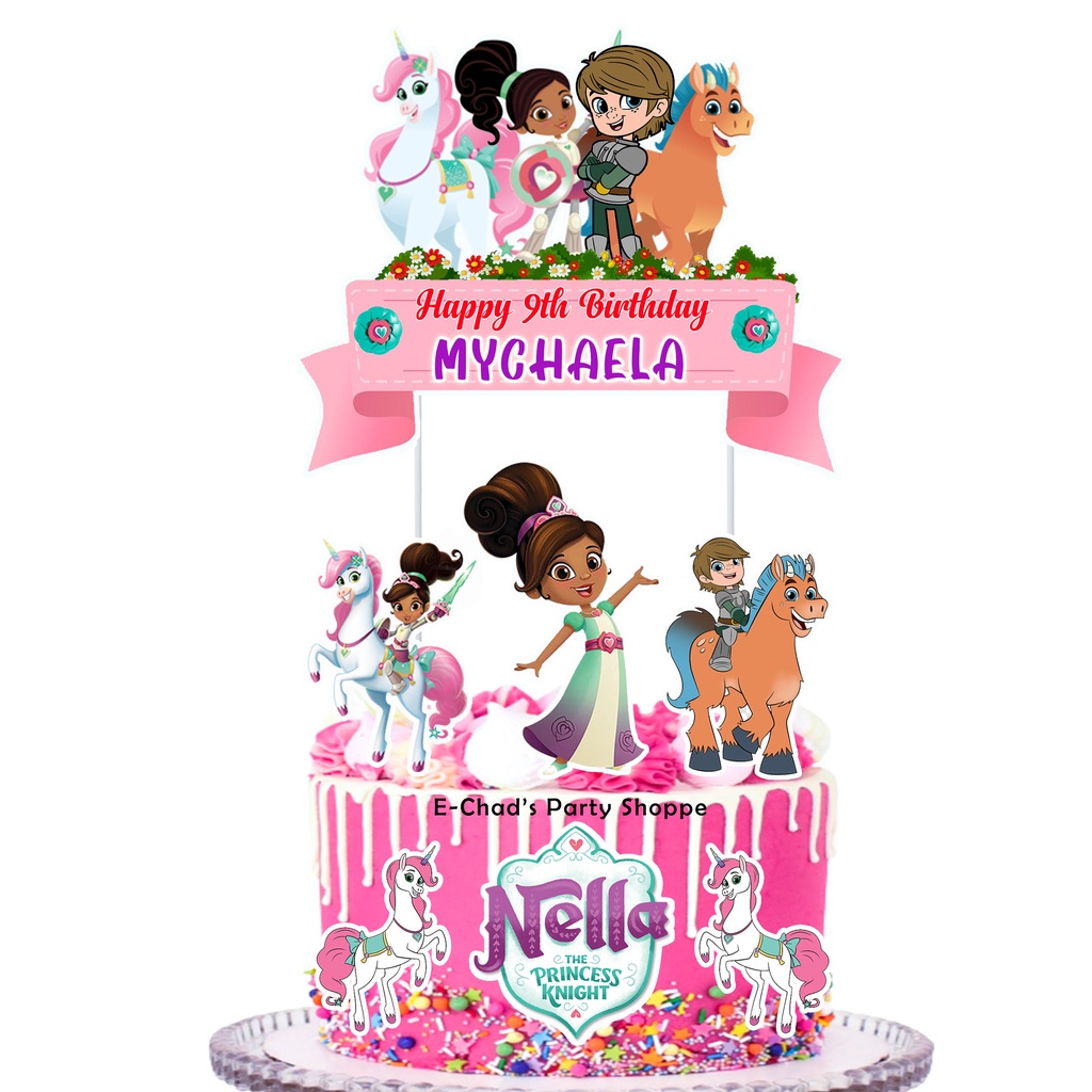 Nella The Princess Knight Theme Cake Topper Shopee Philippines