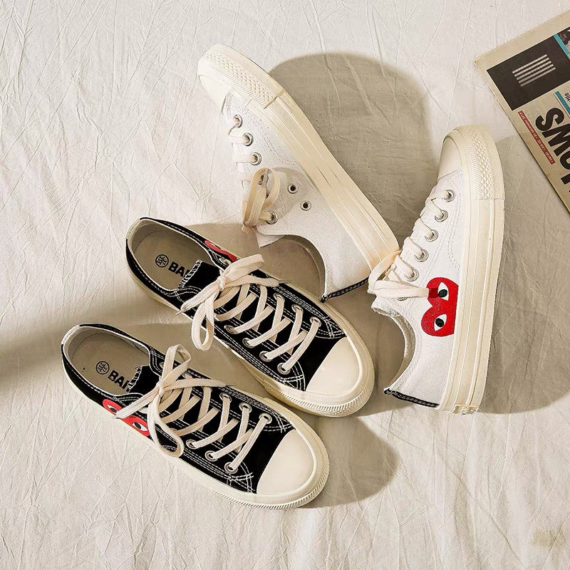 Converse CDF Rei Kawakubo PLAY Love Joint 1970S Low cut Canvas Shoes ...