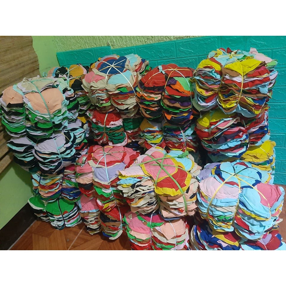 Round Rags Multi Purpose 100 PCS /BILOG NA BASAHAN(COLORED AND WHITE