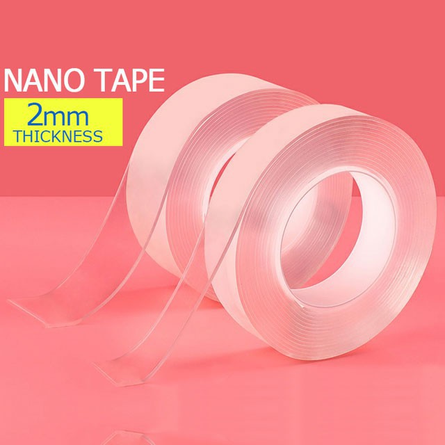 3M Nano Tape Traceless Washable Adhesive, Reusable transparent double