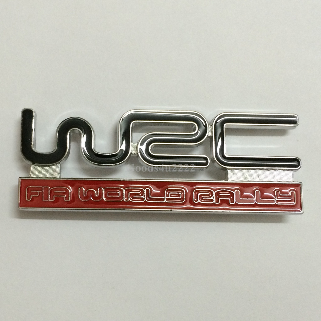 1x Car 3D WRC Logo Rally Racing Metal Front Grille Badge Emblem Grill ...