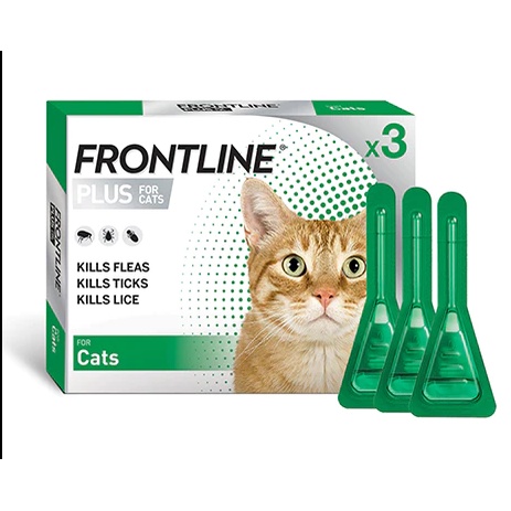 Frontline Plus for cats and kittens 3 pippets legit made in France Fipronil + Methoprene AND  BROADL #2