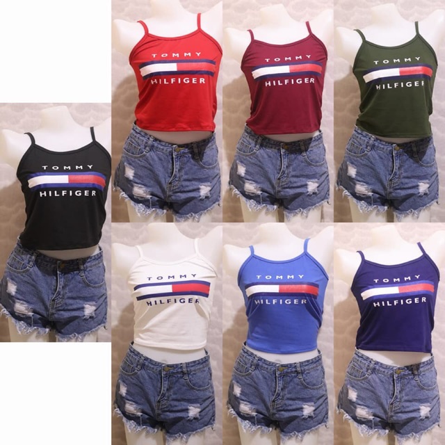 tommy crop top