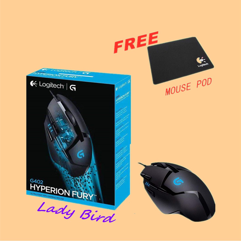 Logitech G402 Hyperion Fury Fps Gaming Mouse 8 Programmable Keys 4000 Dpi Mouse Shopee Philippines