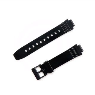 Soft PU Watch Strap for Casio LRW-250H LRW 250H Black Watchband Pin Buckle Wrist band Bracelet Belt for Casio LRW250H #3