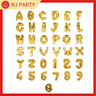 RJparty 16inch Alphabet Letter Number Foil Balloons Birthday Wedding decoration partyneeds