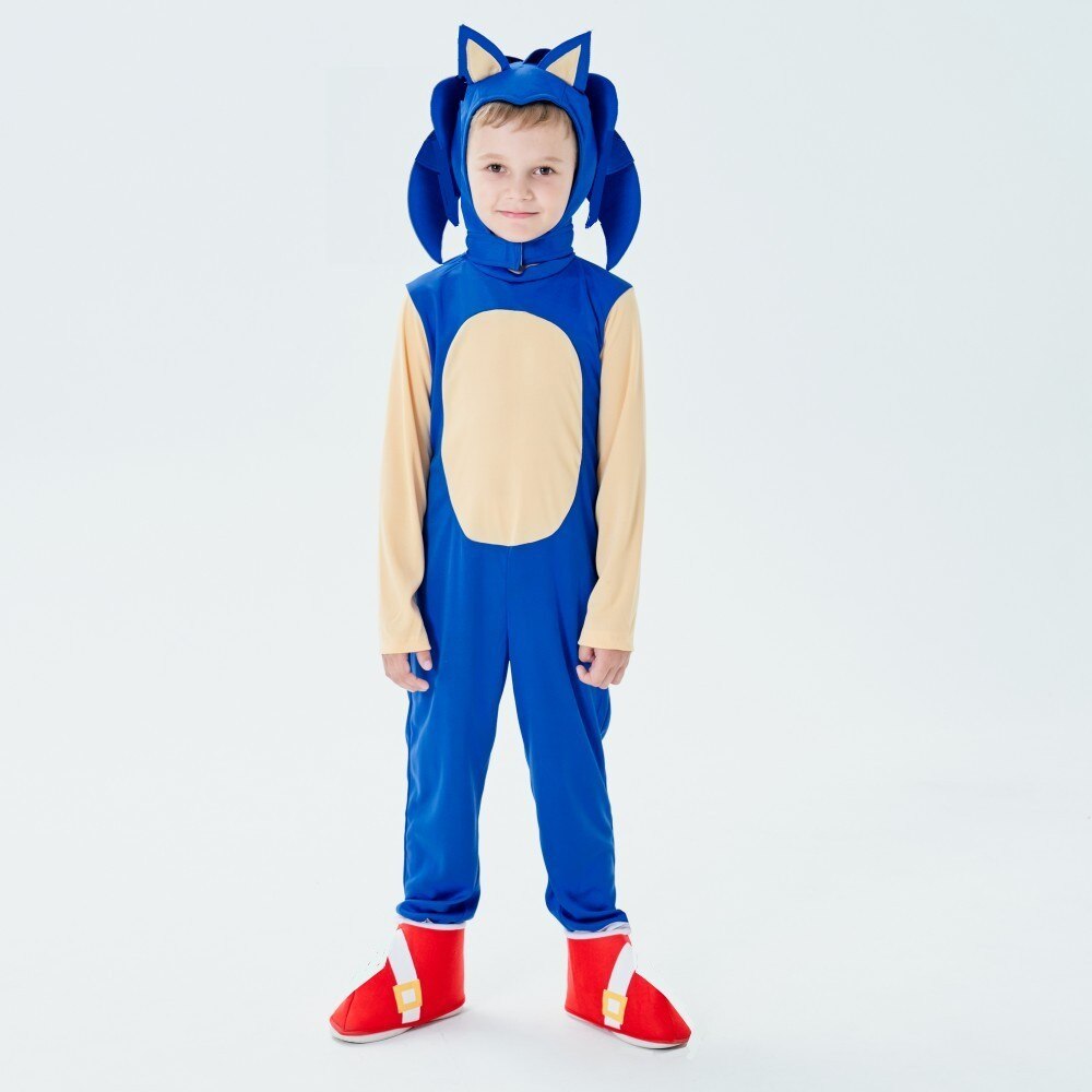 Children Anime Games Role Play Sonic Costumes Girls Boys Halloween Cosplay Costume Jumpsuit Mask Party Outfit Birthday Gifts Shopee Philippines