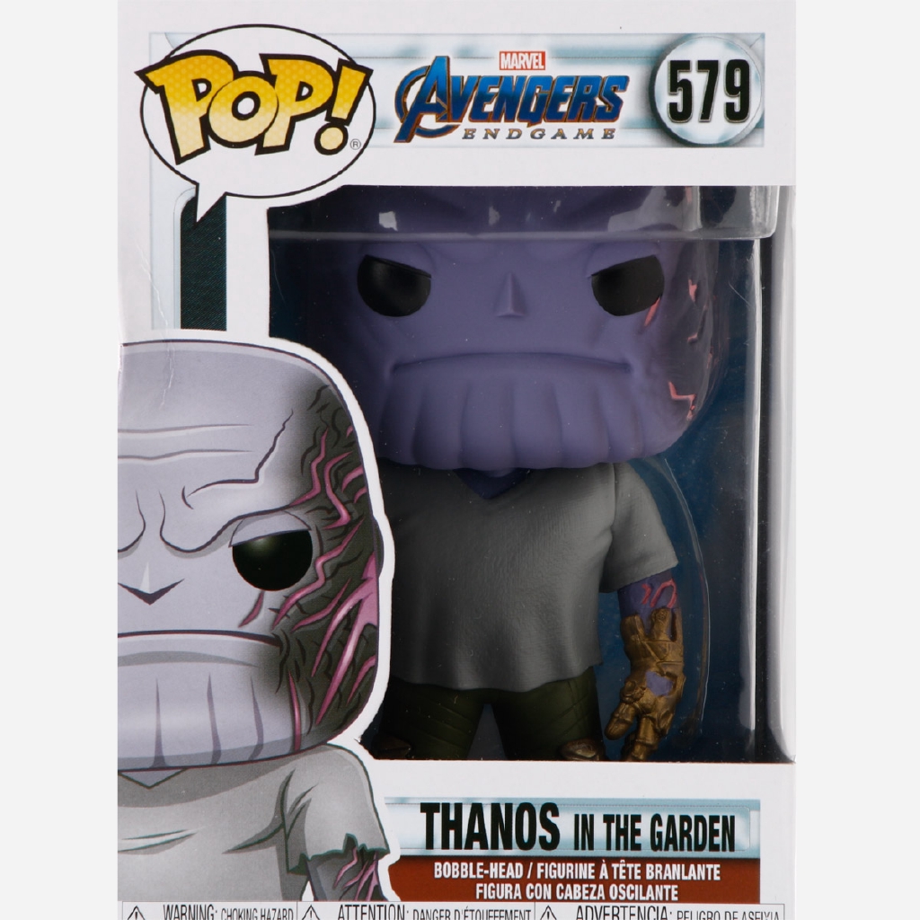 funko pop thanos in the garden