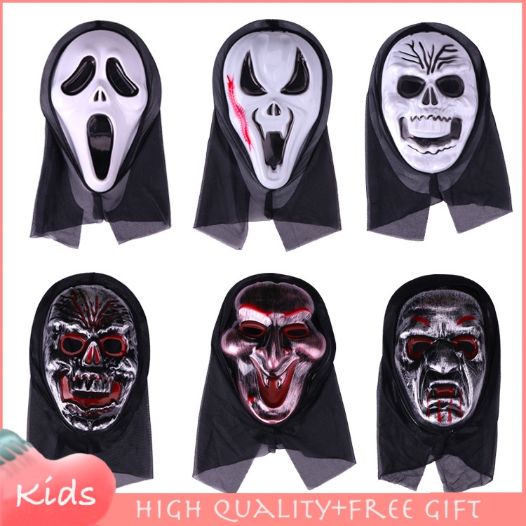 Scream Mask Halloween Costume Adult Children Grim Reaper Monolithic ...